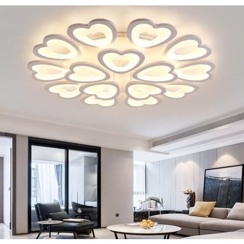 Factory direct Nordic modern minimalist living room bedroom LED ceiling lamp heart-shaped bedroom hotel lamp corridor light
