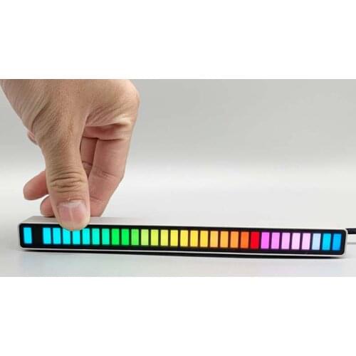 RGB Voice-Activated Pickup Rhythm Light Colorful Sound Control Ambient Light Car Vehicles Desktop LED Lights