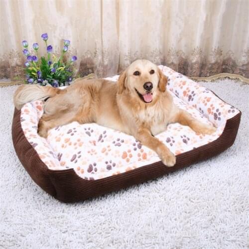Animals Super Soft Sofa Dog Beds Waterproof Bottom Soft Fleece Warm Bed For Dog Plus Size Soft Pet Bed Cat Bed Winter
