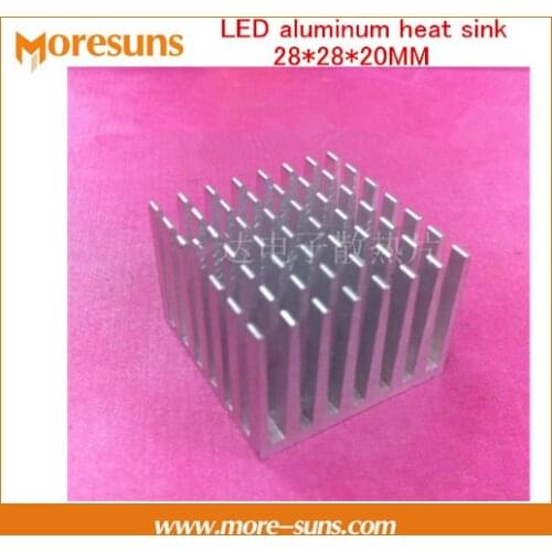 Fast Free Ship 50PCS LED aluminum heat sink 28*28*20MM Chip heat sink Electronic radiator panels High temperature radiator