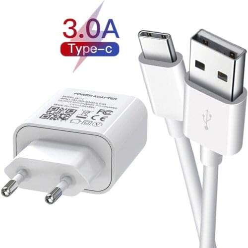 USB Power Adapter 9V1.67A Quick Charge Type C Cable for Samsung Galaxy S30 S20 S10 S8 S9 Plus Note 10 9 8 Plus A21S A51 A71 A31