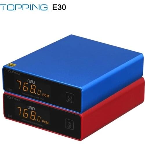 TOPPING E30 COLOR TOPPING L30 Headphone Amplifier AK4493 Decoder XU208 32BIT/768K DSD512 Touch Operation Preamp for Hi-Res DAC