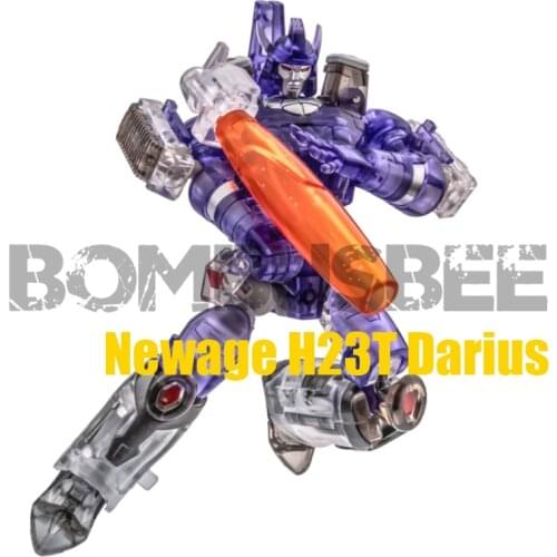 【In Stock】Newage H23T Darius Transparent Galva Tron Action Figure Transformation Robot Toys G1 Canon Model PVC Boys Gift