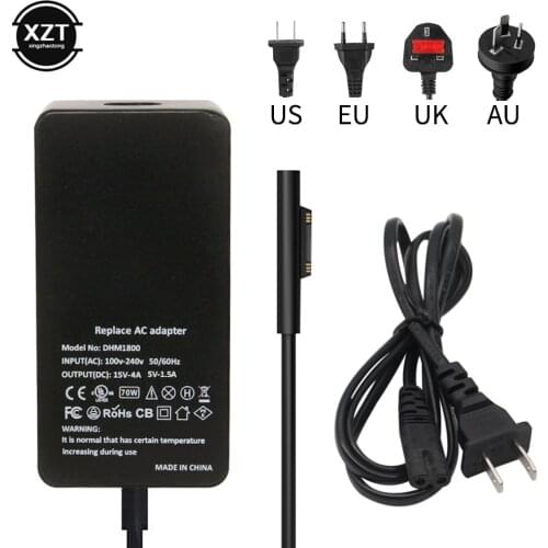 Charger for Microsoft surface book pro 3/4/5/6/7 power adapter Supply 65w 15V 4A Tablet Laptop PC Fast Charging EU AU US UK plug