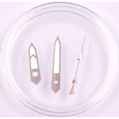 Green Luminous Watch Hand Fit NH35 NH35A NH36A Movement Silver Edge Watch Hands