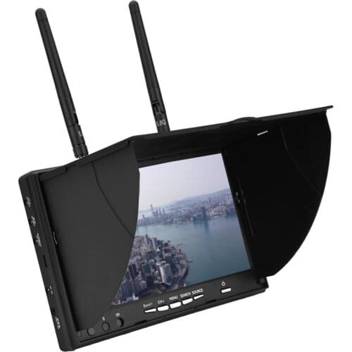 5.8GHz 40 Channels 7 Inch LCD Screen Receiver Monitor With Build-in Battery 5.8G Antenna For FPV Multicopter