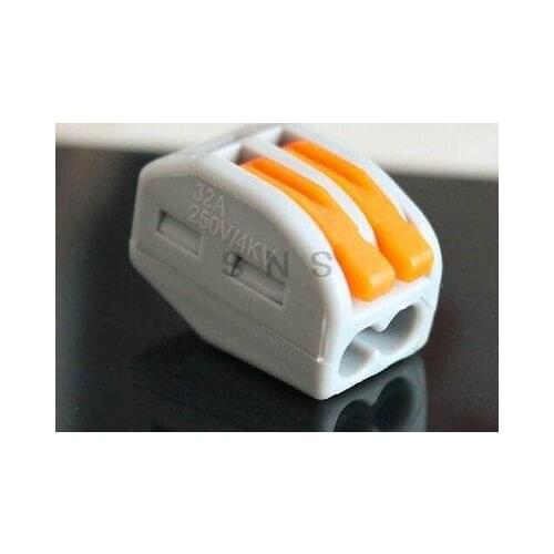10 PCS 2-Pin Wire Connector Lever Clamp Lock Cable Terminal Block AC 250V 32A