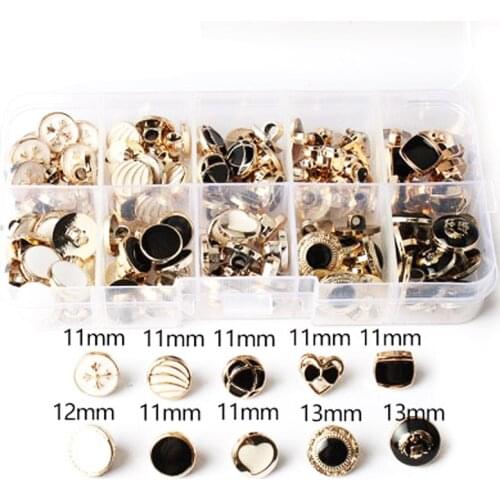 10pcs Mix Multi Pattern Wooden Buttons Octagon Gear Round Buttons Aperture For Sewing DIY Handcraft Scrapbook Supplies WD0144