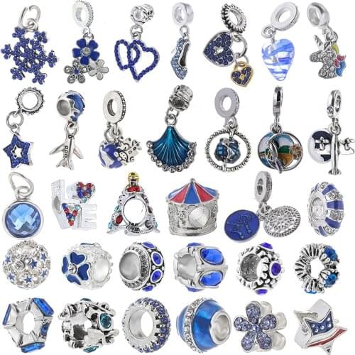 2Pcs/Lot Hot Sale Fashion Heart High Heels Pendant Beads Fit Brand Charms Bracelets Silver Plated DIY Jewelry Making Berloque