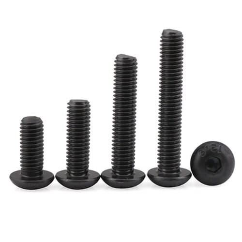 20pcs M3 12.9 level Round head Hexagon socket screw Pan heads Allen cap bolt Round cup screws Mechanical bolts 6mm-30mm Length