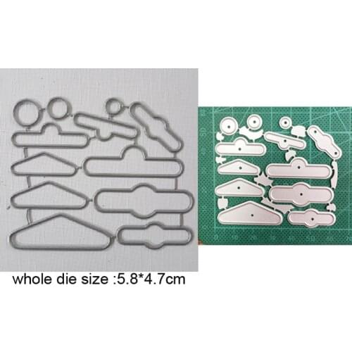 2021 new metal cutting dies cut die mold Handle Tag Frame decoration Scrapbook paper craft knife mould blade punch stencils dies