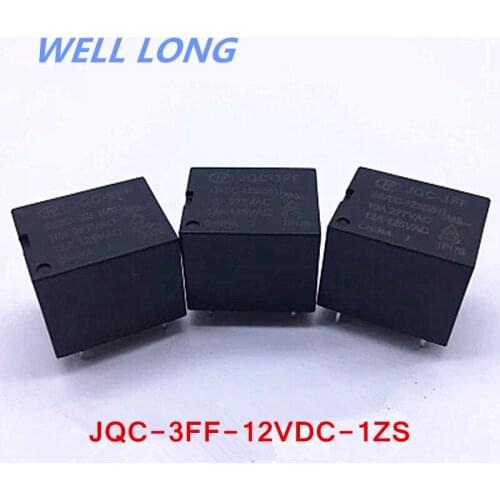5PCS/lot Power relays JQC-3FF-12VDC-1ZS 12VDC 12A 5pin
