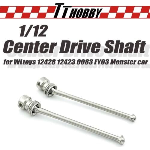 TTHOBBY Upgrade Accessories Metal Center Drive Shaft Remote Control for 1/12 WLtoys 12428 12423 0083 FY03 Monster RC Model Car