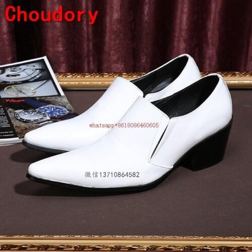 Choudory Designer shoes luxury brand white oxford shoes for men chaussure homme cuir mens loafers leather men shoes in business