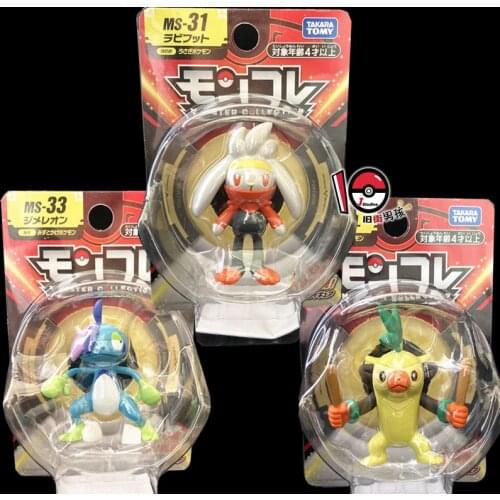 TAKARA TOMY Genuine Pokemon Thwackey Limited Rare Action Figure Model Toys