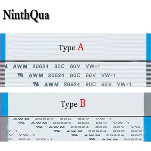 10pcs Flexible flat cable FFC 15cm 0.5mm Pitch Isotropy A/Anisotropy B cable AWM 20624 4/6/8/10/12/14/16/20/30/32/40/50/60 Pin
