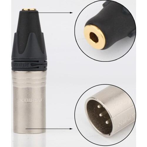 HIFI NEUTRIK 4.4mm/2.5mm TRRS Balanced Female to 4pin Balanced XLR Male Converter Adapter