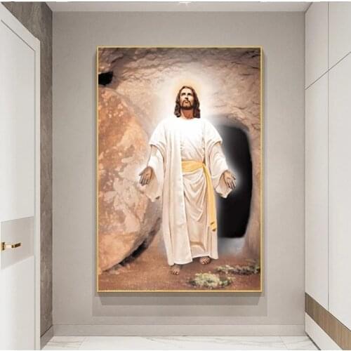 Christ Jesus Religious Famous Oil Painting on Canvas Cuadros Posters and Prints Scandinavian Wall Art Picture for Living Room