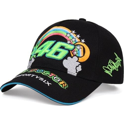 Cap Vr Moto Gp Motorcycle Cap Sun Moon Embroidered Baseball Cap Mens And Womens Racing Cap Beret