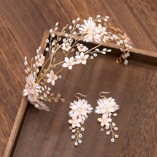 Korean wedding dress super fairy hair accessories headband wedding wedding toast clothing Sen system fairy beauty accessories