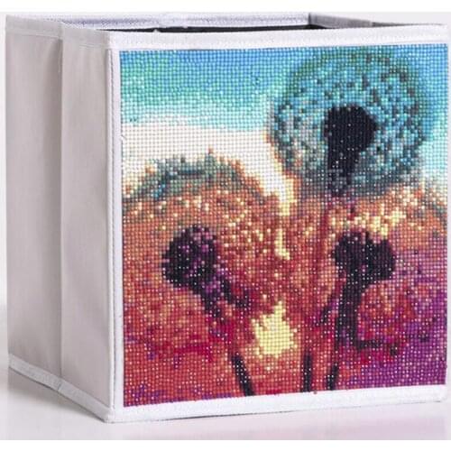 5D DIY Special shaped Diamond Painting Household Item Storage Box landscape Diamond Embroidery Storage Container For Bedroom