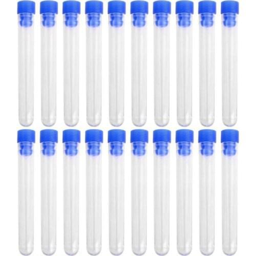Office Stationery Science Laboratory Test Tube 10/pack PS Plastic Test Tube 12x60mm School Sample Tube Supplies