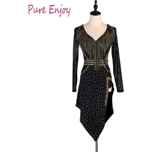 Latin Dance Dresses Women/Girls Sexy dance long Skirt Ballroom/Tango/Salsa/Rumba/Latin Dresses Clothes For Sale customizable