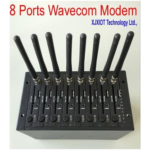 Supply 8 ports GSM Modem Pool WAVECOM Q2406 for Bulk sms mms receiving sending