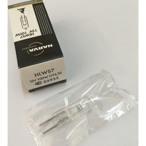 NARVA 55935 HLWS7 12V 100W GY6.35 tungsten halogen lamp,12V100W bulb,Microscope industrial fiber optic illumination