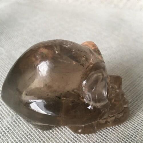 Natural quartz crystal carved skull healing holiday gift home collection Living room Feng shui furnishing articles