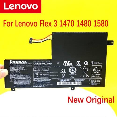 Lenovo NEW Original Battery For Lenovo Flex 3 1470 1480 1580 Edge 2-1580 L14M3P21 L14L3P21