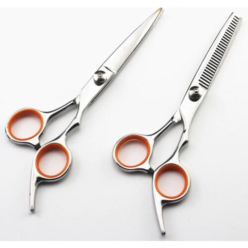 Professional 6 inch 4cr hair scissors cut hair cutting salon scissor makeup makas barber thinning shears hairdressing scissors