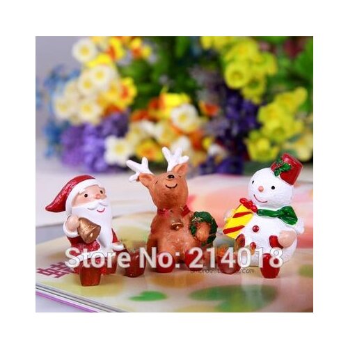 Silicone mold New year 3D Santa Claus Silicone Mold Snowman Chocolate Mold Reindeer Cake Decorative Molds Candle Mould new years