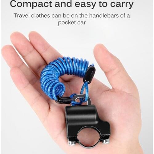 Helmet Lock Anti-Theft Universal Motorcycles Helmet Lock Multi-Functional Waterproof Fixed Lock Reminder Cable Kit With