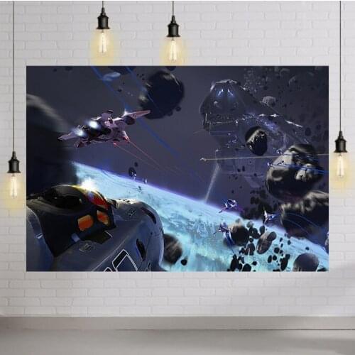 Outer Space Backdrop for Photo Studio Customized Birthday Party Photography Backgrounds Photo Both 7x5FT Vinyl