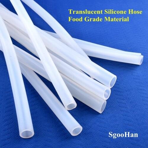 1M Big Size ID.12~38mm Food Grade Clear Transparent Silicone Hose Rubber Tube Aquarium Tank Drinking Water Soft Flexible Tube