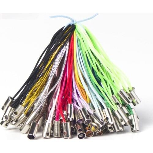 10PCS Diy Mobile Phone Straps Accessories DIY Material Bag Hand-made Color A Simple Mobile Phone Rope