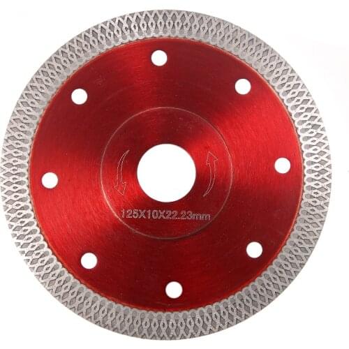 125mm Super Thin Red Diamond Cutting Disc For Cutting Tiles Porcelain Stoneware Granite Rotary Tool Diamond Discs