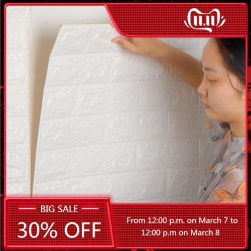 3D Wall Sticker Wallpapers Self-adhesive Wallpaper Panels Foam Wallpaper Home Decor Living Room Bedroom Decoration Kids