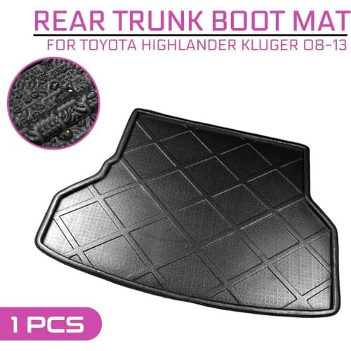 Car Floor Mat Carpet Rear Trunk Anti-mud Cover For Toyota Highlander Kluger 2008 2009 2010 2011 2012 2013