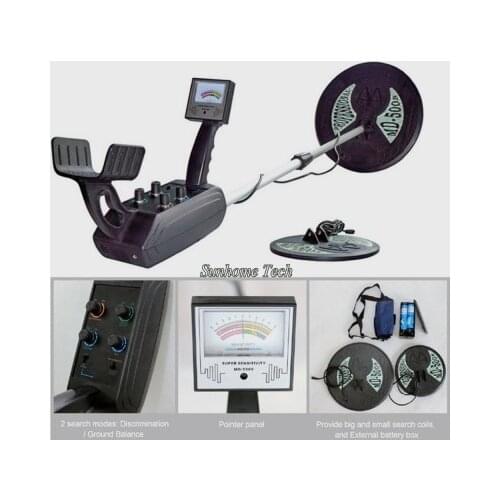 Metal Detector Battery Powered LCD Display Underground Metal Detector Two Coils Gold Silver Detection Depth 3.5 meters MD-5008