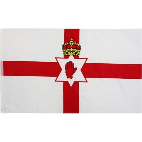 3X5 Ft Northern Ireland Flag Vivid Color and Fade Proof Flags Polyester with Brass Grommets