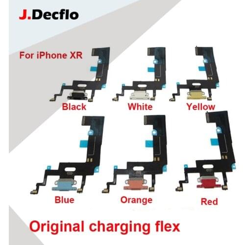 JDecflo 1-5Pcs/Lot ORIGINAL Charging Flex For iPhone XR Charger Flex Original Pulled Original Charging Port Flex Cable Repair