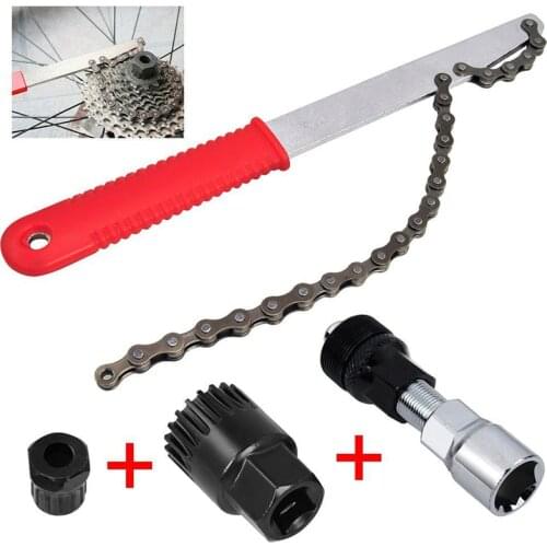 Repair Tool Set Multifunctional Bicycle Repair Tool Set Chain Disassembler Flywheel Crank Puller Mountain Bike Disassembly Tool