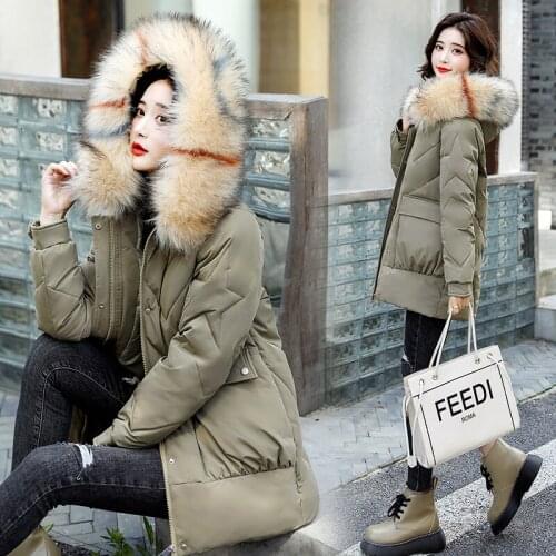 2022 new Parka Autumn Winter Jacket Women Clothes Warm Coat Female Womens Down Cotton Jacket Warm Thick Parkas Oversized