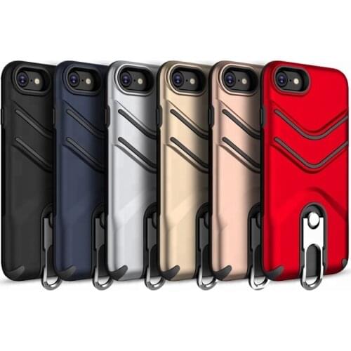 New Product TPU PC Metal Kickstand Case Phone Cover For iPhone 7 6 Plus 6S Cases,Back Cover Case For iPhone 8