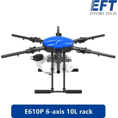 EFT E610P E610S Upgraded Rack Six-axis 10L 10kg Folding Drone Brushless Water Pump Hobby-wing X6 System