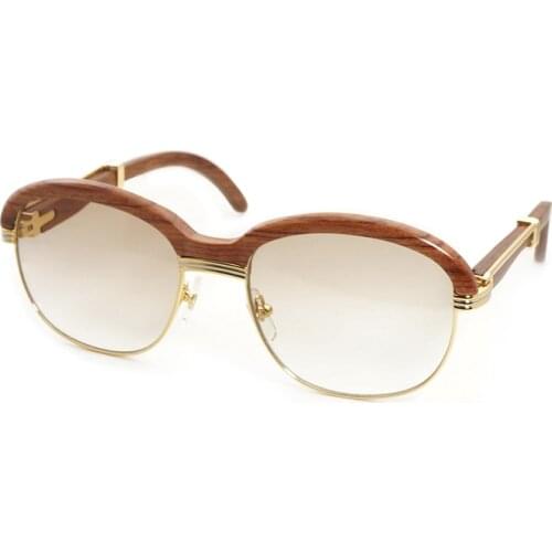 Luxury Wood Warp Sunglasses Men Shades Sunglasses Women Clear Glasses Frame Eyewear Gafas Retro Style Eyeglasses Goggles 16