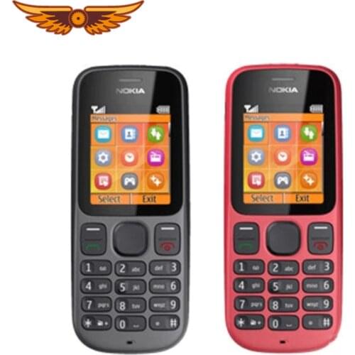 Original Unlocked Nokia 100 Nokia 101 GSM 1.8 Inches FM radio 850mAh Feature Phone Used Mobile Phone