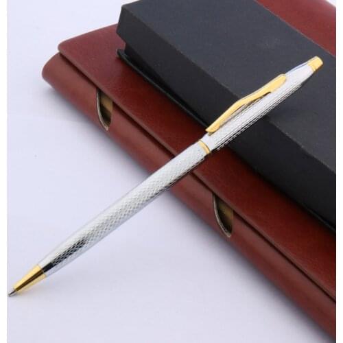 Luxury Ballpoint Pen High Quality Twist Wave Pattern Drawing ink METAL Stationery Office School Supplies new